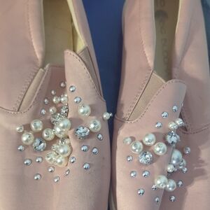 Big Buddha Pink Embellished Flats